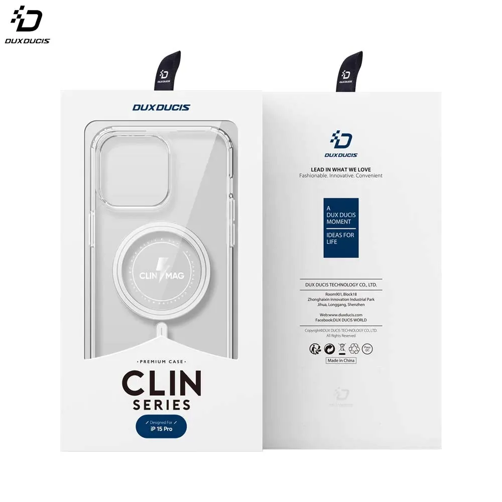 Coque de Protection Clin Mag Dux Ducis pour Apple iPhone 15 Pro Transparent — vue 2
