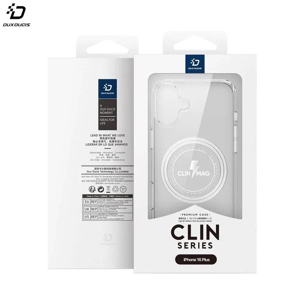 Coque de Protection Clin Mag Dux Ducis pour Apple iPhone 16 Plus Transparent — vue 2