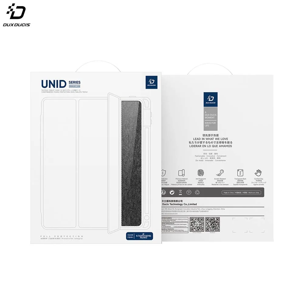 Housse de Protection Unid Dux Ducis pour Apple iPad 6 & 5 Noir