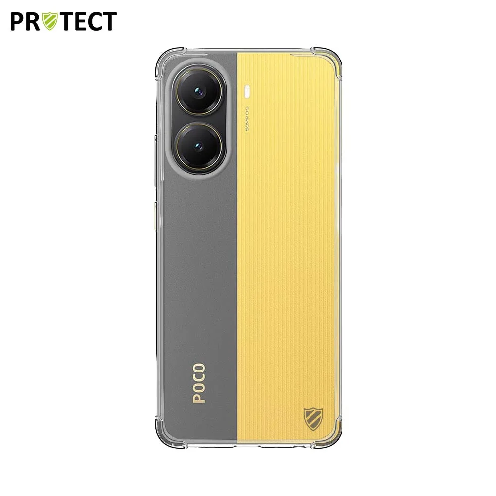 Coque Silicone Renforcée PROTECT pour Xiaomi Poco X7 Pro 5G Transparent — vue 2