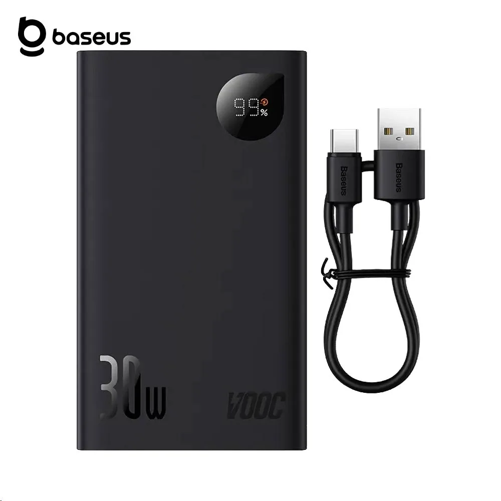 Batterie Externe Power Bank Baseus 20000mAh 30W Noir
