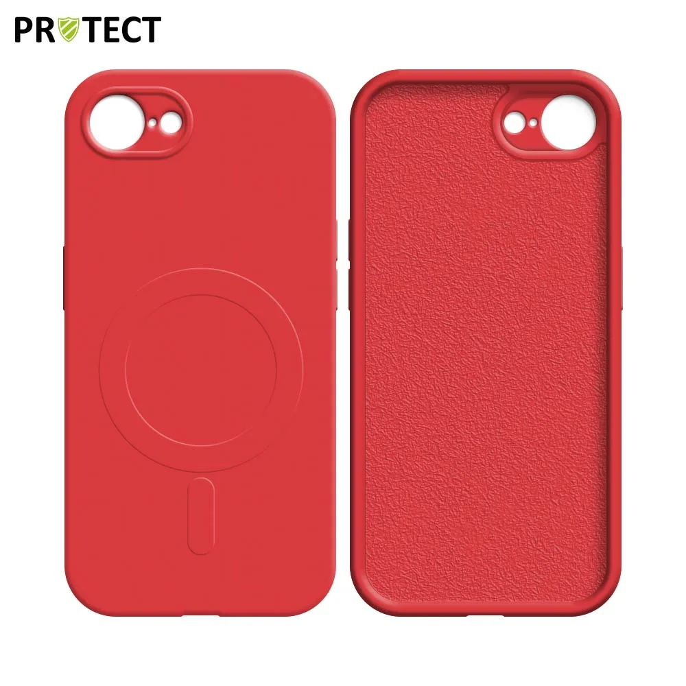 Coque de Protection IZ001 PROTECT pour Apple iPhone 16e MagSafe Rouge