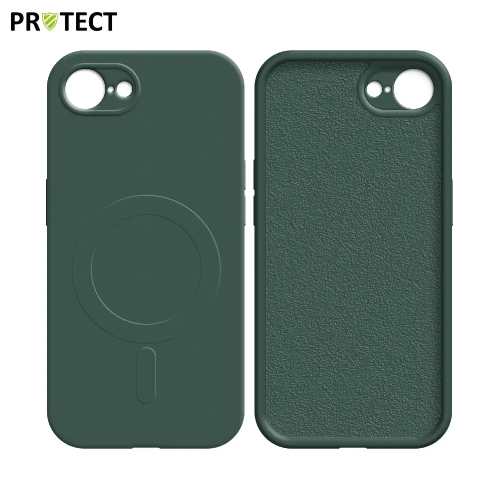 Coque de Protection IZ001 PROTECT pour Apple iPhone 16e MagSafe Vert Foncé