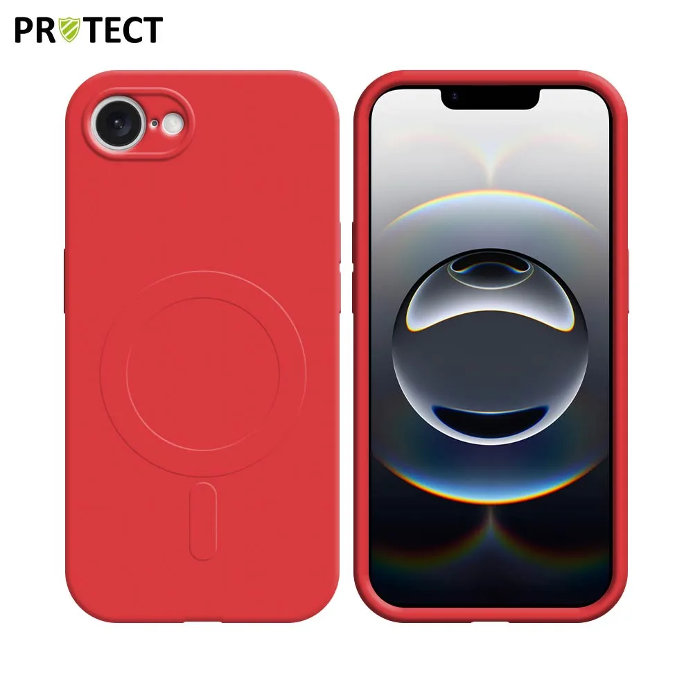Coque de Protection IZ001 PROTECT pour Apple iPhone 16e MagSafe Rouge