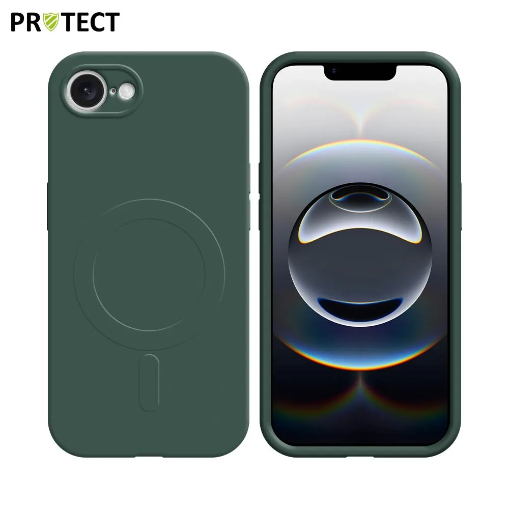 Coque de Protection IZ001 PROTECT pour Apple iPhone 16e MagSafe Vert Foncé — vue 3