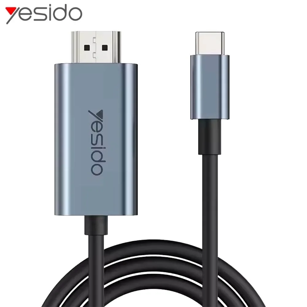 Câble USB-C vers HDMI Yesido HM10 4K 60Hz (2m) Noir — vue 3