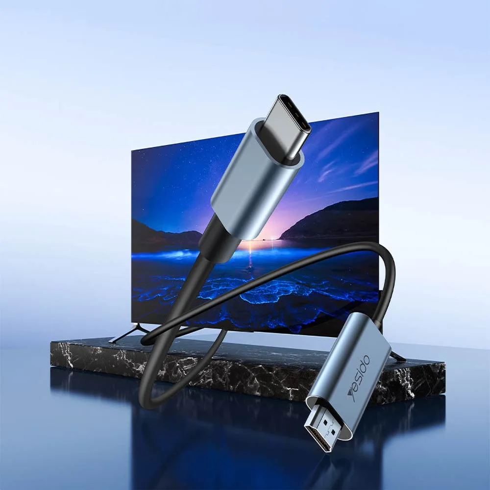 Câble USB-C vers HDMI Yesido HM10 4K 60Hz (2m) Noir