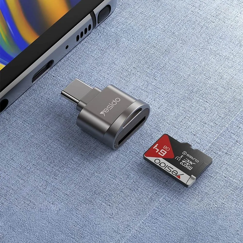 Lecteur de Carte Yesido GS19 Type-C Noir — vue 2