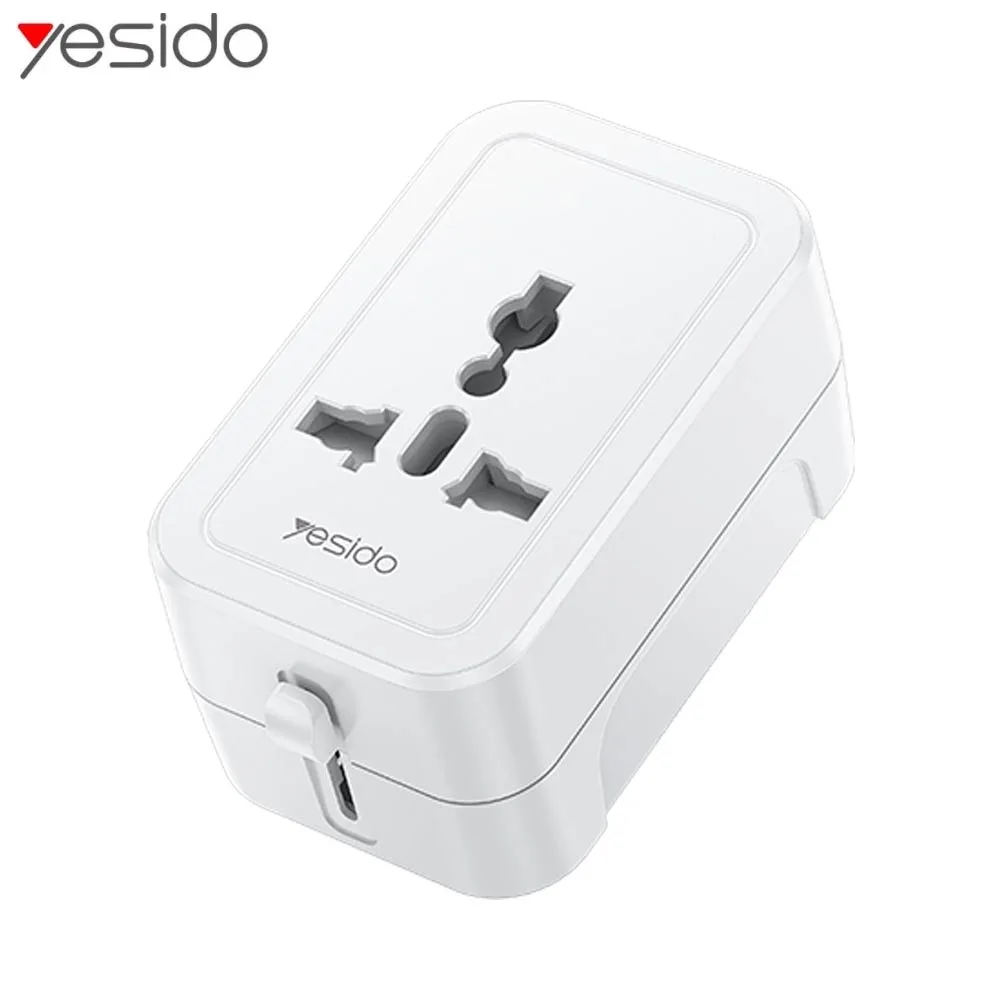 Adaptateur Secteur Universel Yesido MC32 Blanc — vue 3
