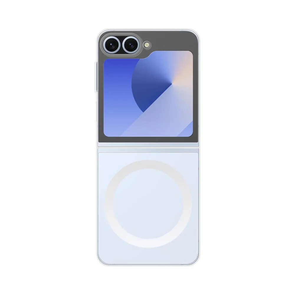 Coque Silicone MagSafe Compatible pour Samsung Galaxy Z Flip 6 5G F741 Transparent — vue 2