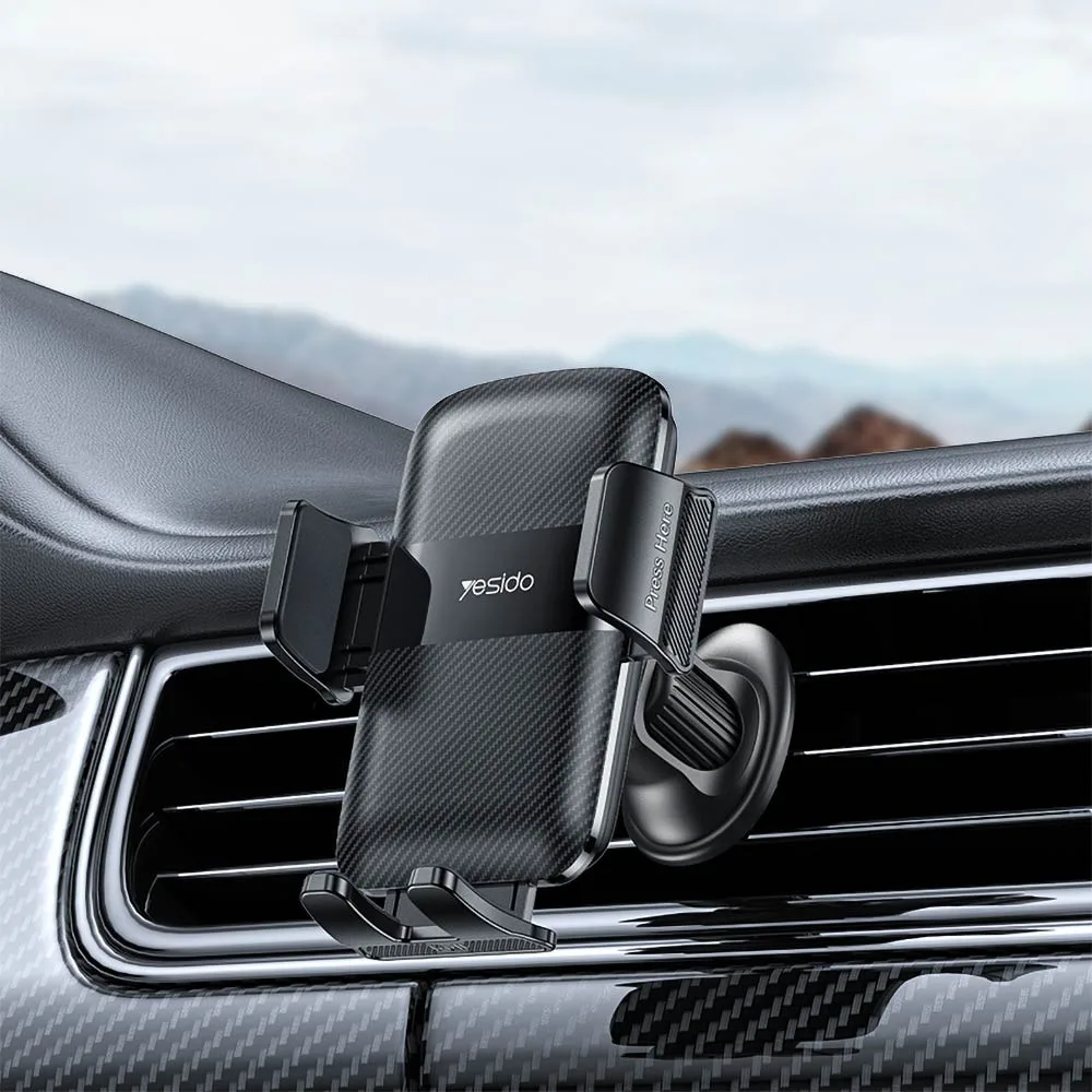 Support Smartphone pour Voiture Yesido C251 Noir — vue 2