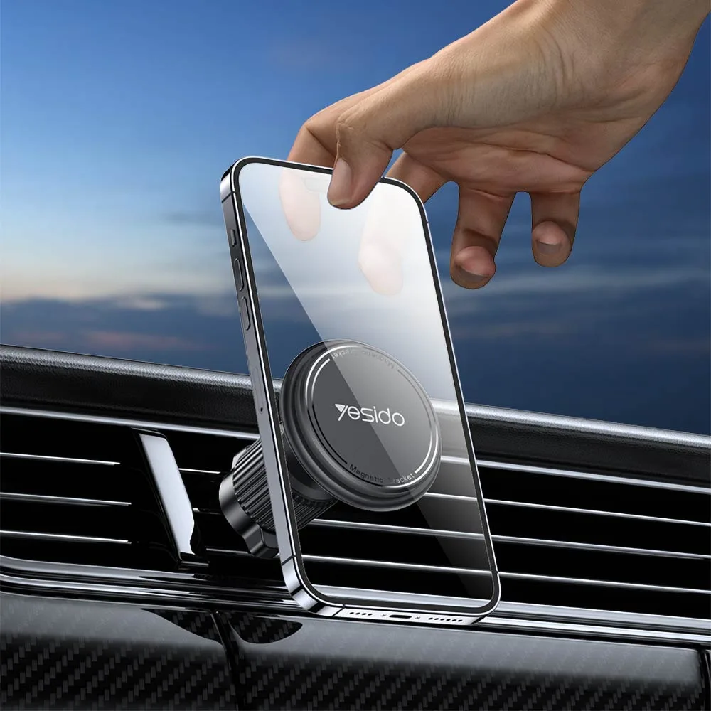 Support Smartphone Magnétique pour Voiture Yesido C252 Noir — vue 2