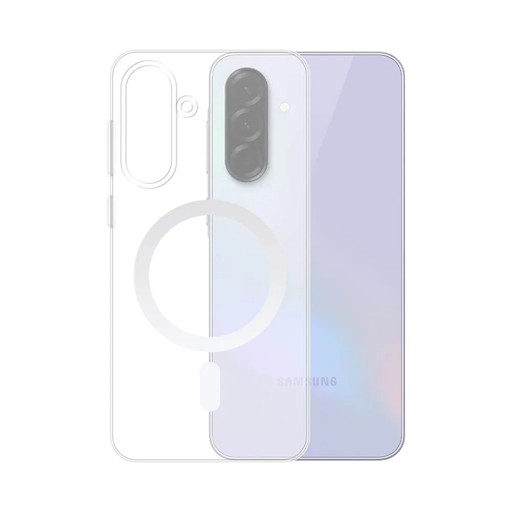 Coque Silicone MagSafe Compatible pour Samsung Galaxy A36 5G A366 & A56 5G A566 Transparent