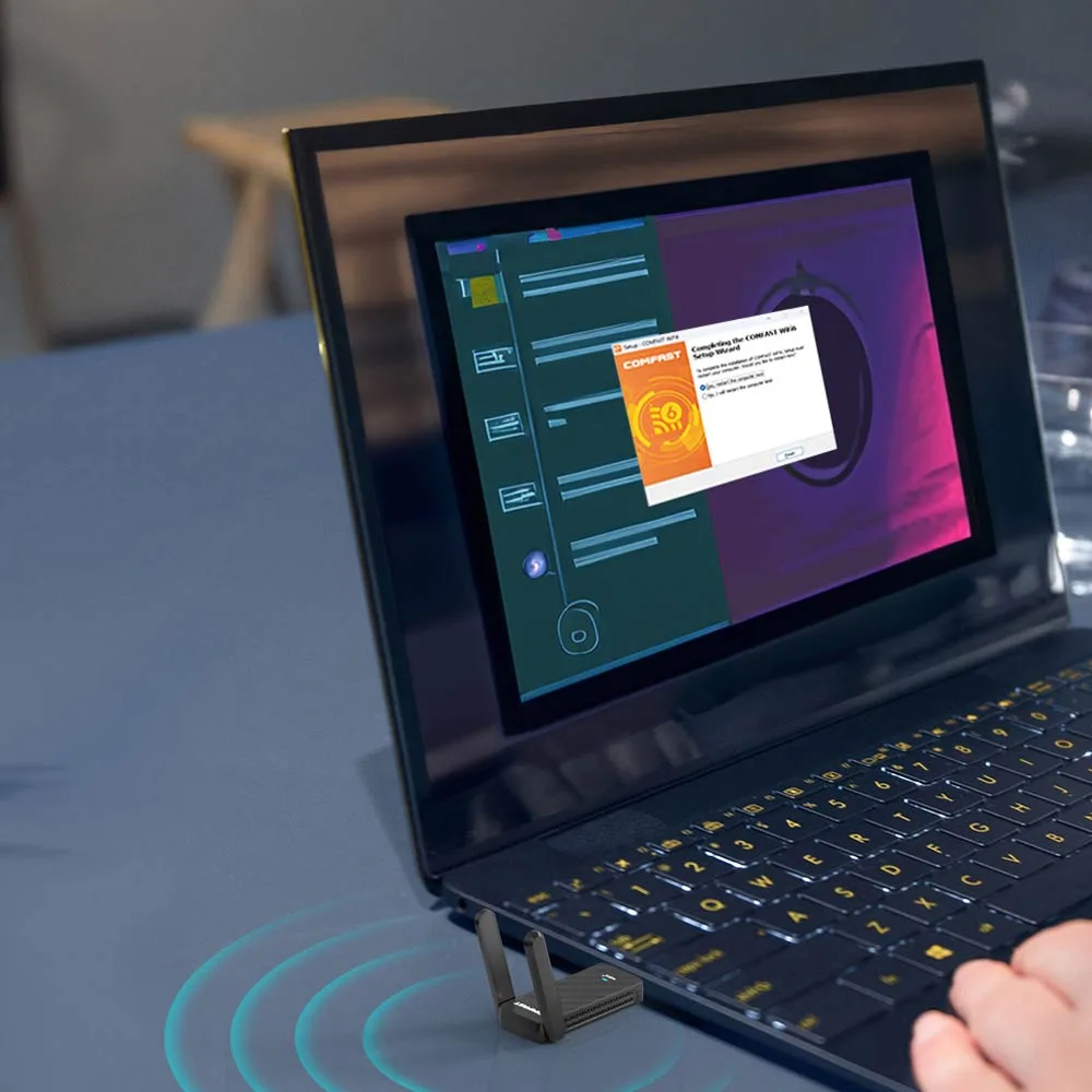 Clé Wifi Comfast V2 Wifi 6 (1800 Mbps) — vue 2