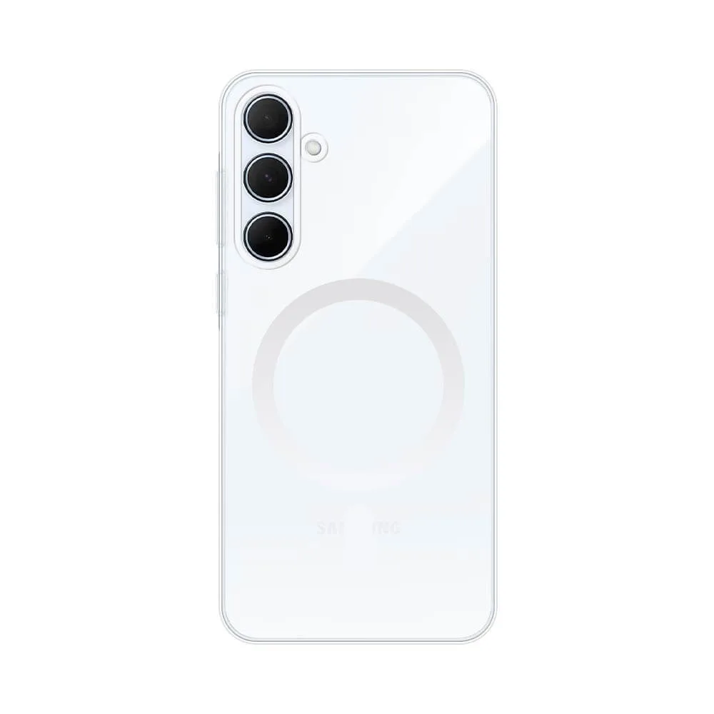 Coque Silicone MagSafe Compatible pour Samsung Galaxy A35 5G A356 Transparent — vue 2