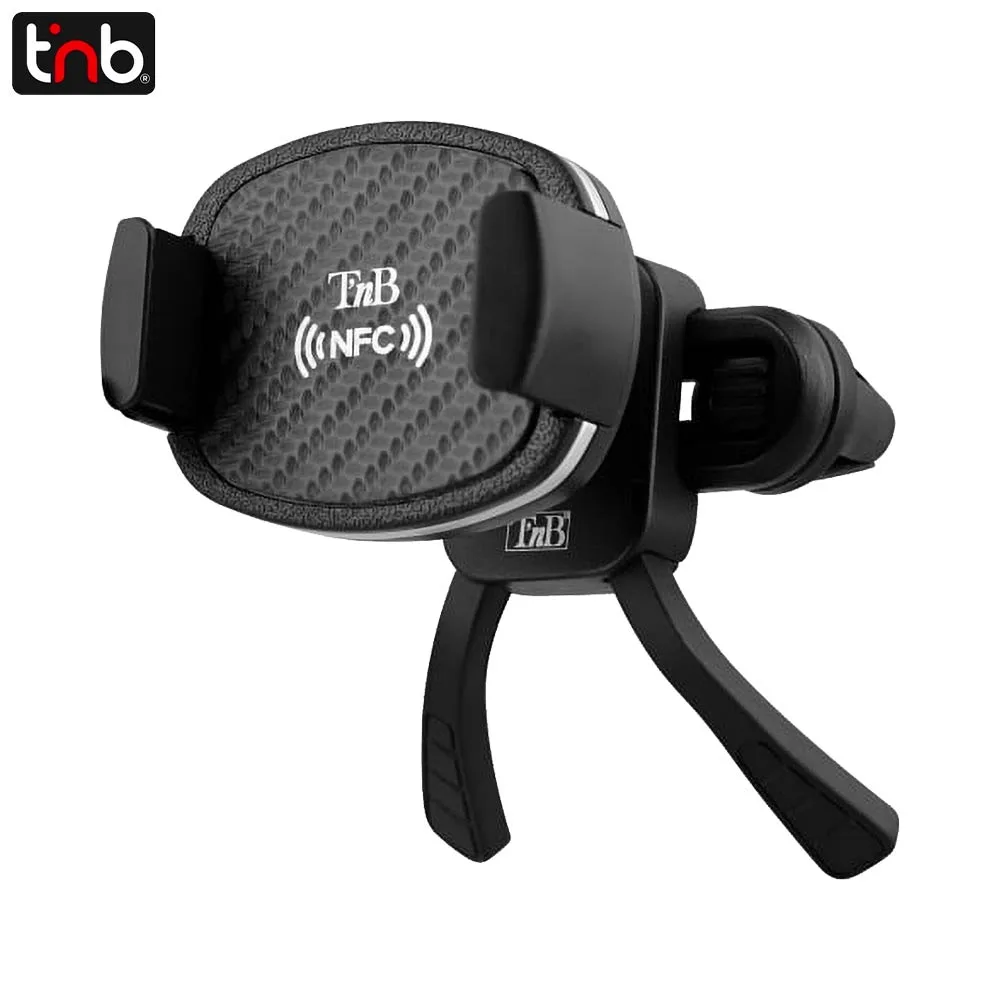 Support Smartphone pour Voiture T'nb avec NFC (Grille d'Aération) Noir