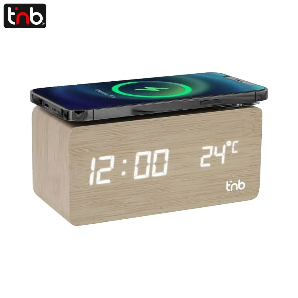 Réveil avec Charge à Induction T'nb Beige