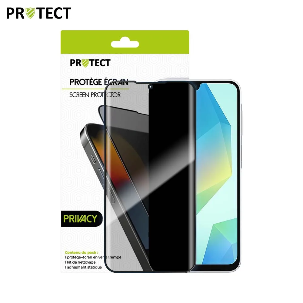 Verre Trempé PRIVACY PROTECT pour Samsung Galaxy A16 5G A166 & A16 4G A165 Transparent — vue 2