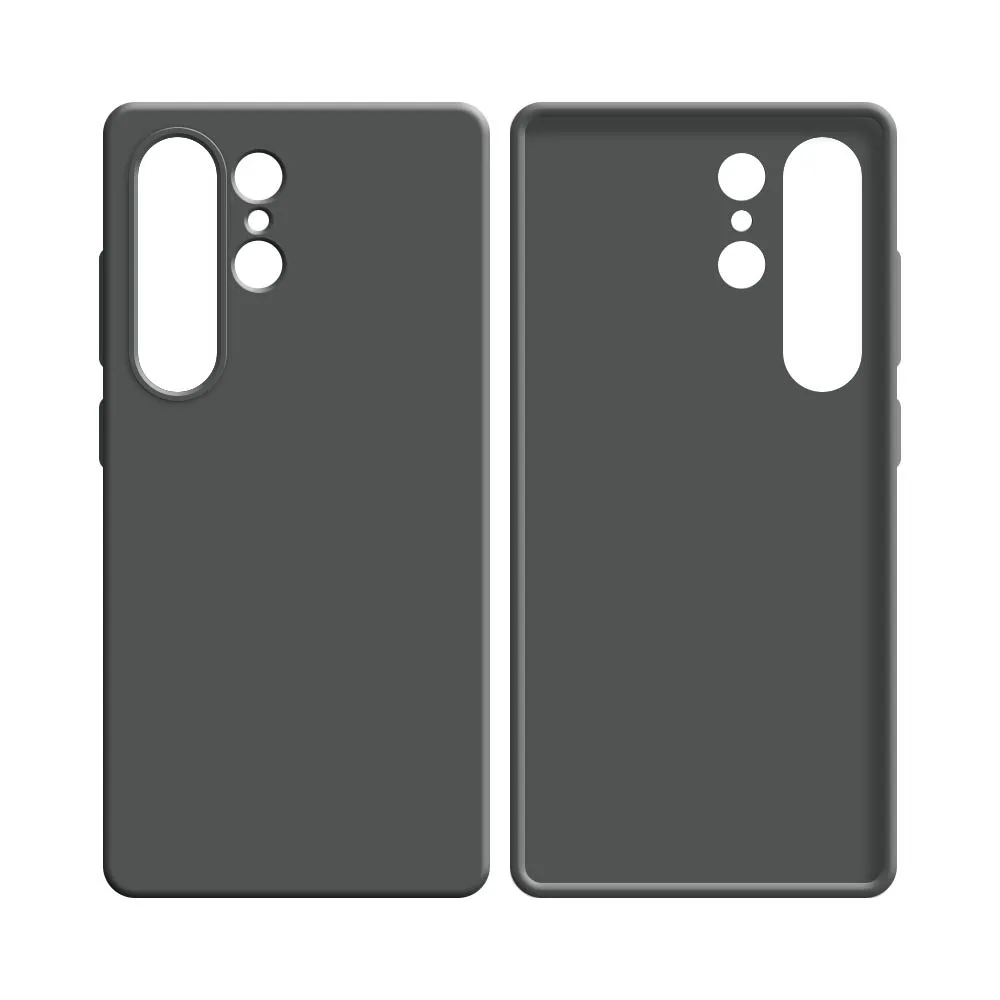 Coque Silicone Compatible pour Samsung Galaxy S25 Ultra S938 Gris
