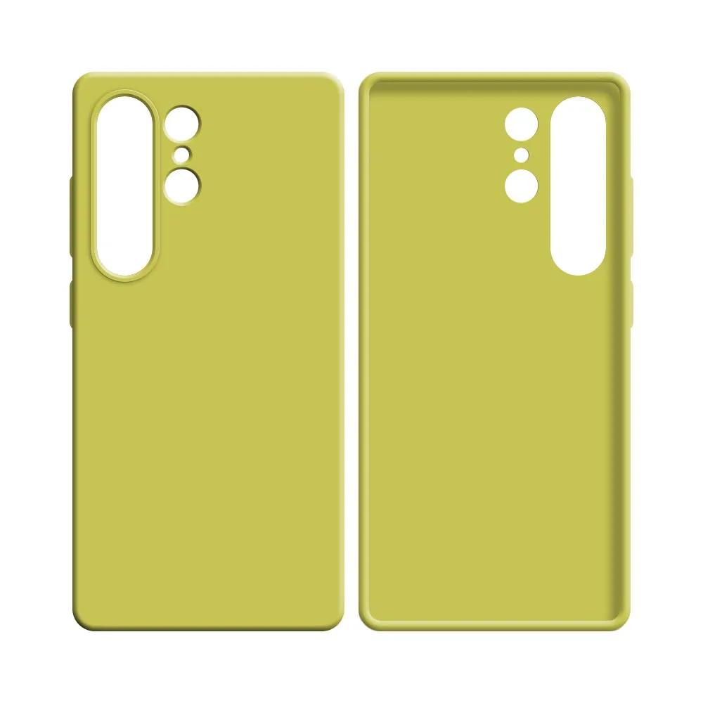 Coque Silicone Compatible pour Samsung Galaxy S25 Ultra S938 Jaune — vue 2