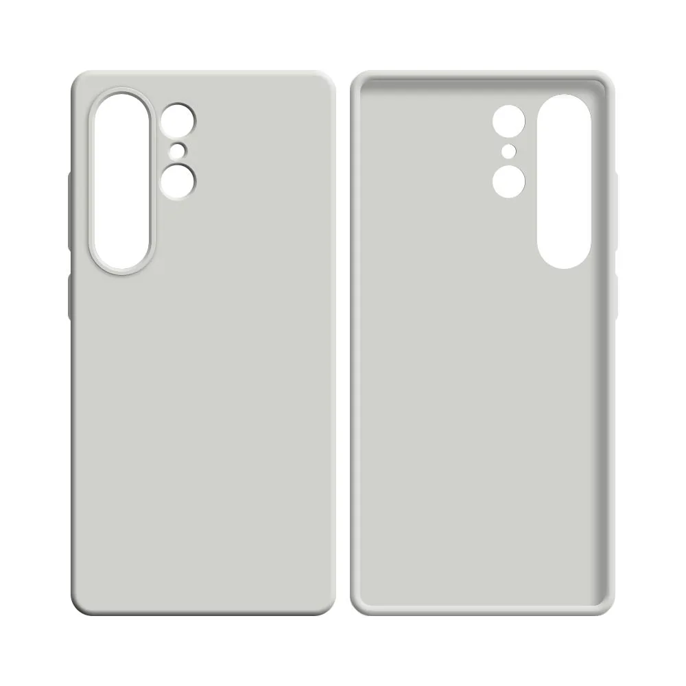 Coque Silicone Compatible pour Samsung Galaxy S25 Ultra S938 Blanc — vue 2