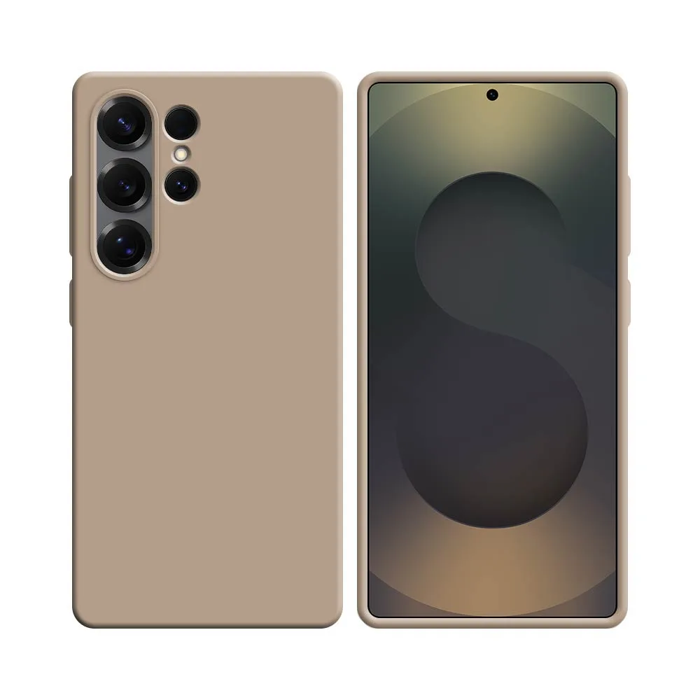 Coque Silicone Compatible pour Samsung Galaxy S25 Ultra S938 Rose Gold