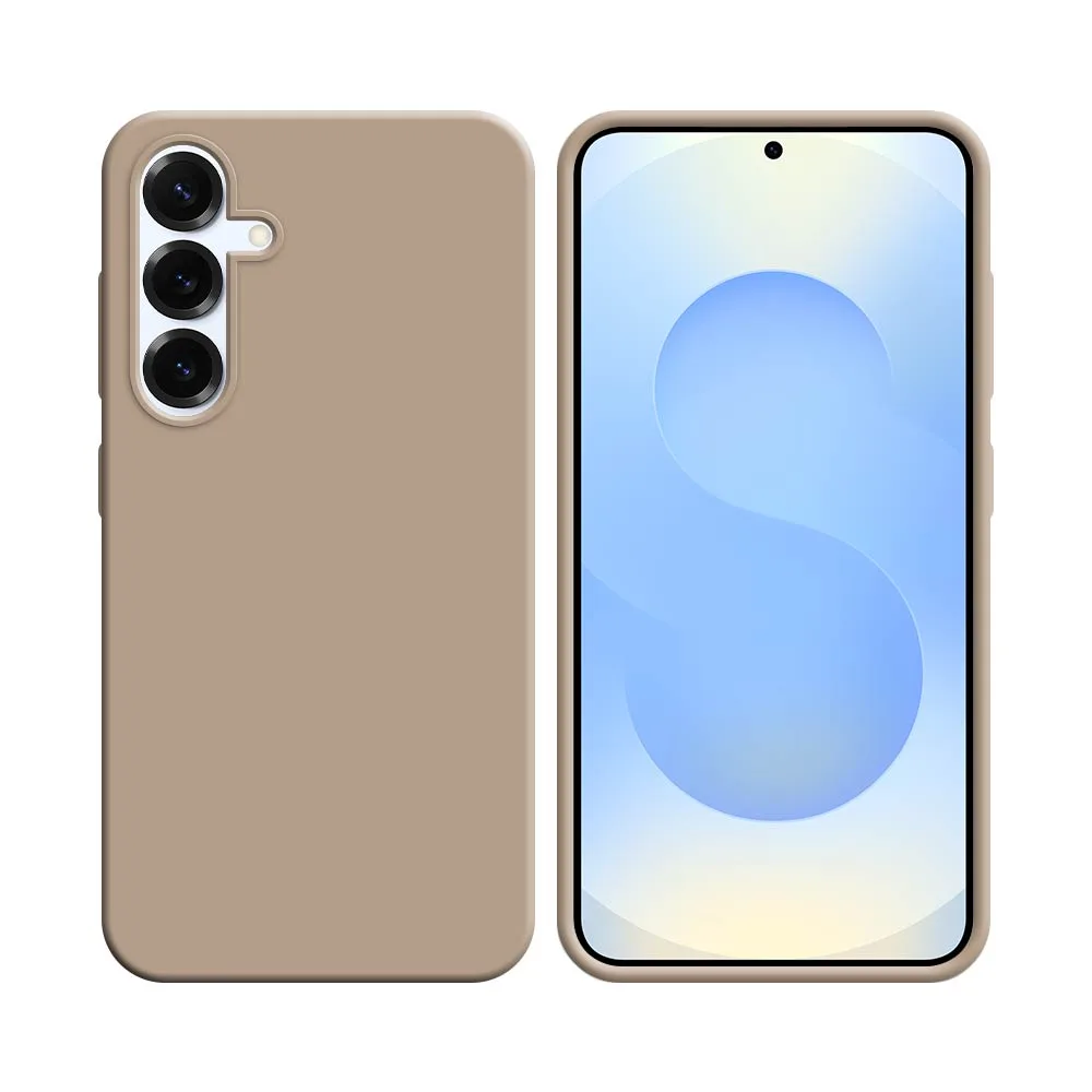 Coque Silicone Compatible pour Samsung Galaxy S25 S931 Rose Gold