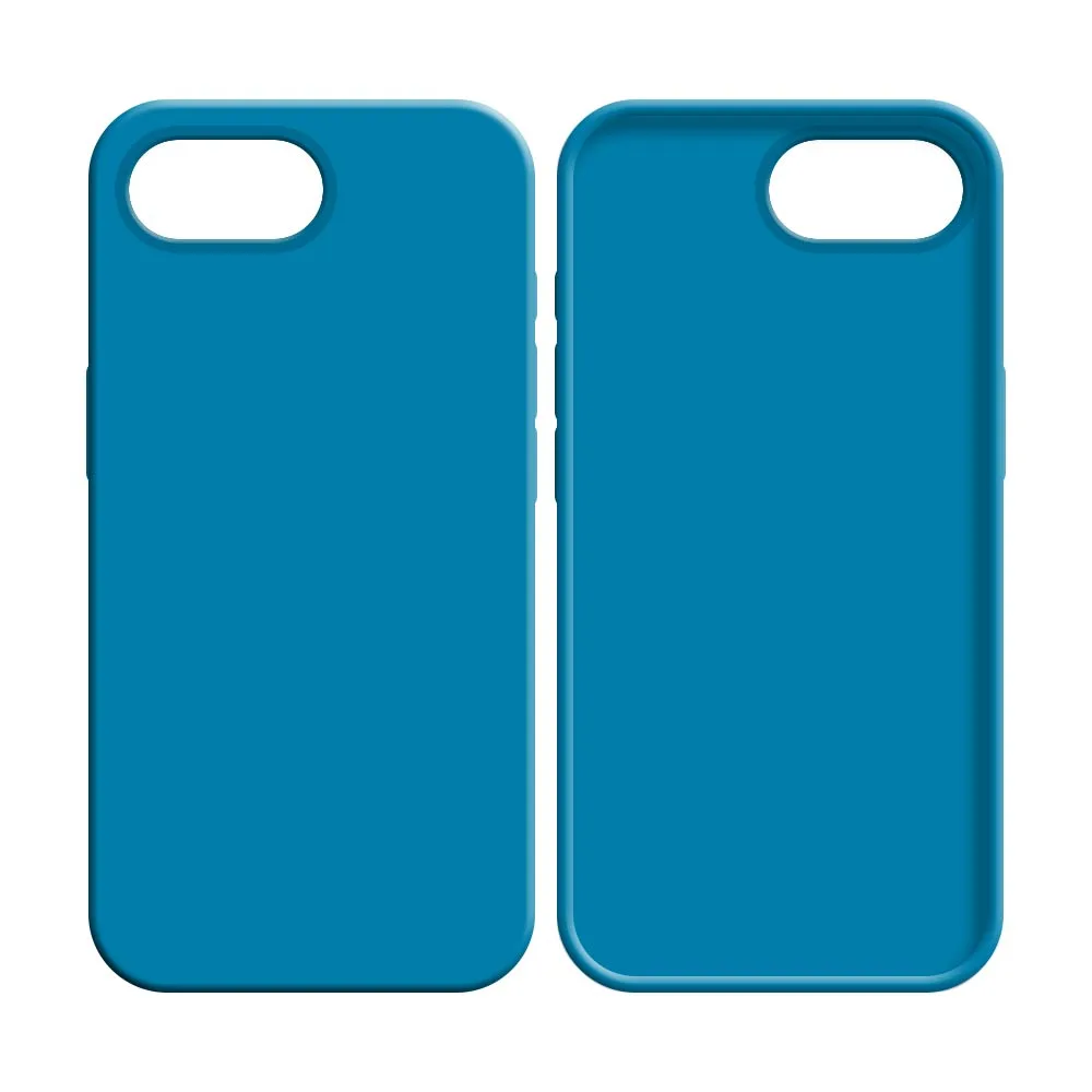 Coque Silicone Compatible pour Apple iPhone 16e (#16) Bleu Ciel — vue 2