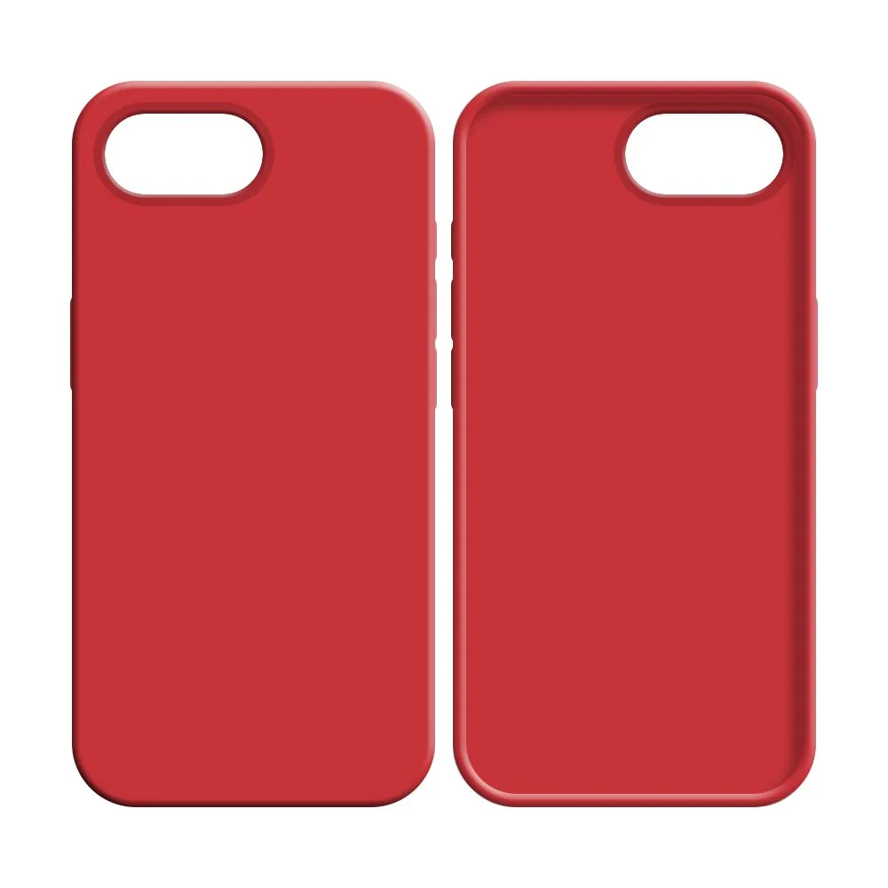Coque Silicone Compatible pour Apple iPhone 16e (#14) Rouge — vue 2