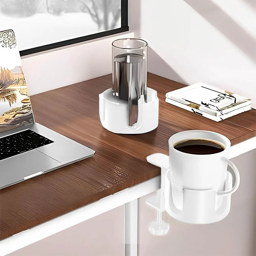 Porte-Gobelet de Bureau Blanc