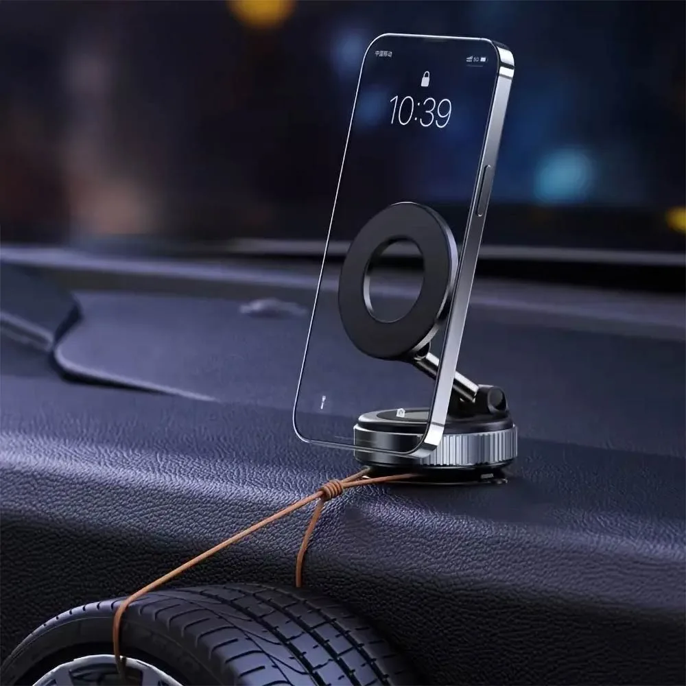 Support pour Smartphone Magnétique avec Fixation Ventouse Noir — vue 3