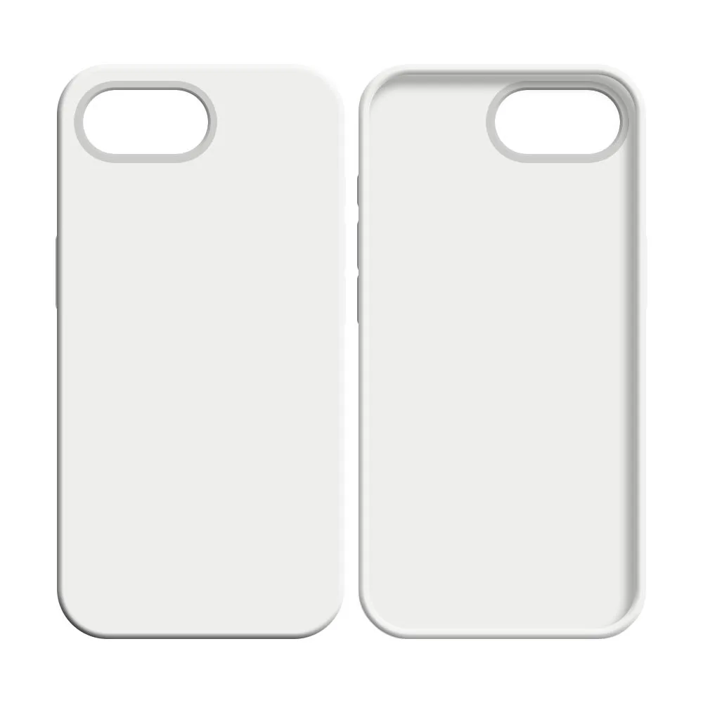 Coque Silicone Compatible pour Apple iPhone 16e (#9) Blanc