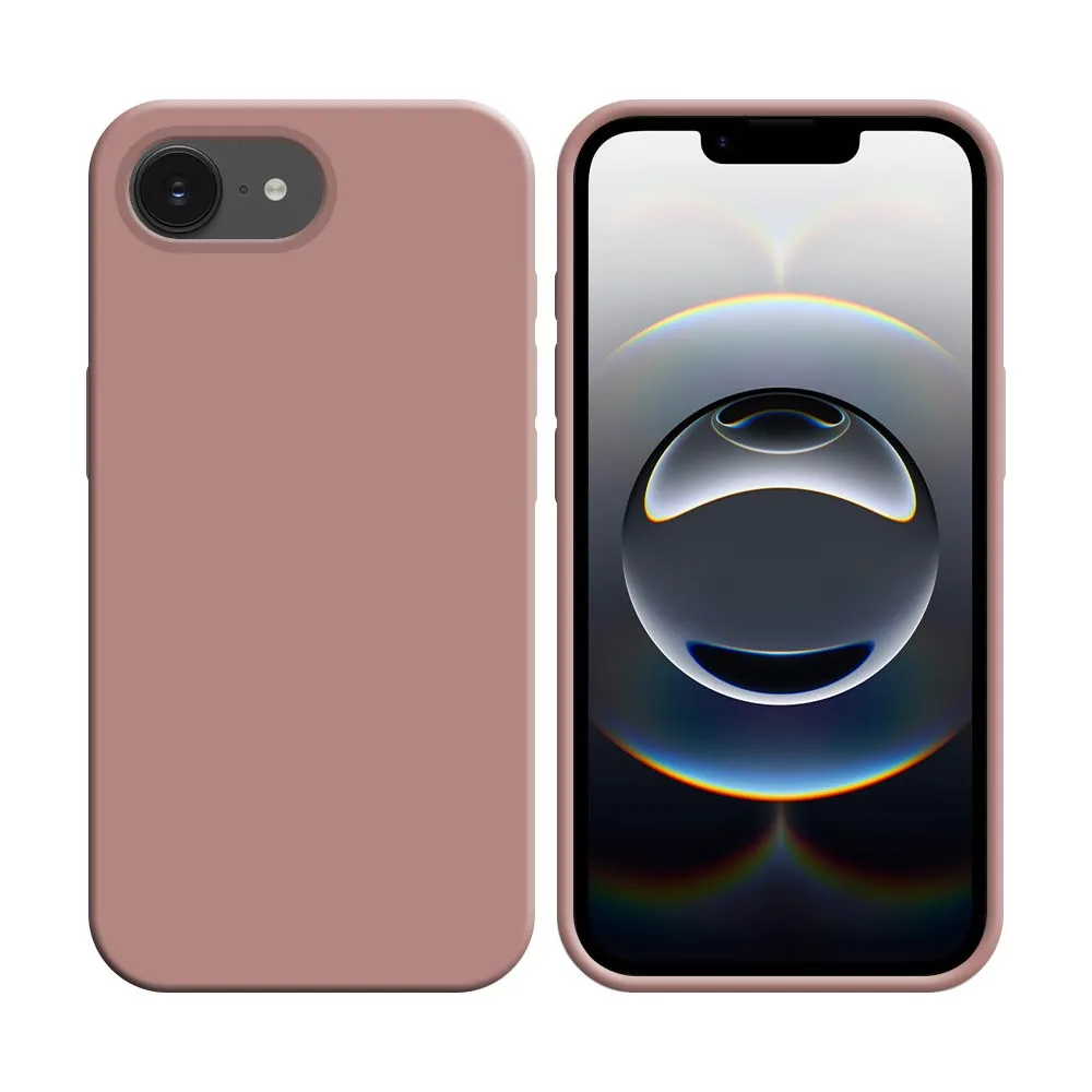 Coque Silicone Compatible pour Apple iPhone 16e (#6) Rose