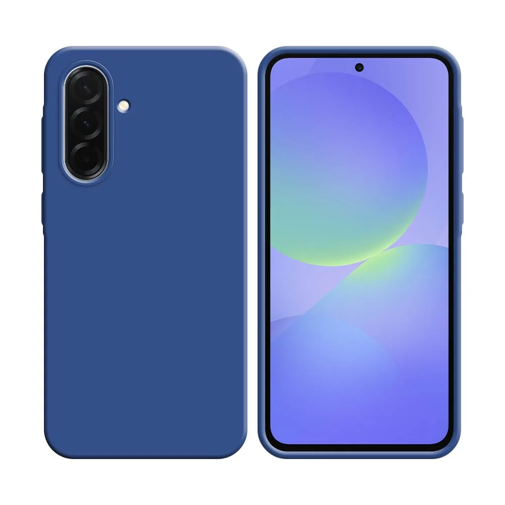 Coque Silicone Compatible pour Samsung Galaxy A36 5G A366 & A56 5G A566 Bleu Marine
