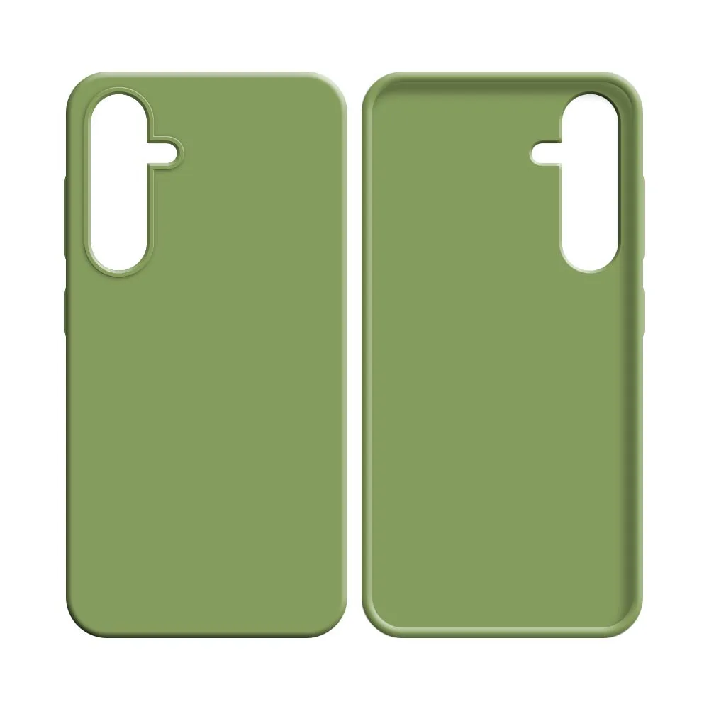 Coque Silicone Compatible pour Samsung Galaxy S25 S931 Vert — vue 2