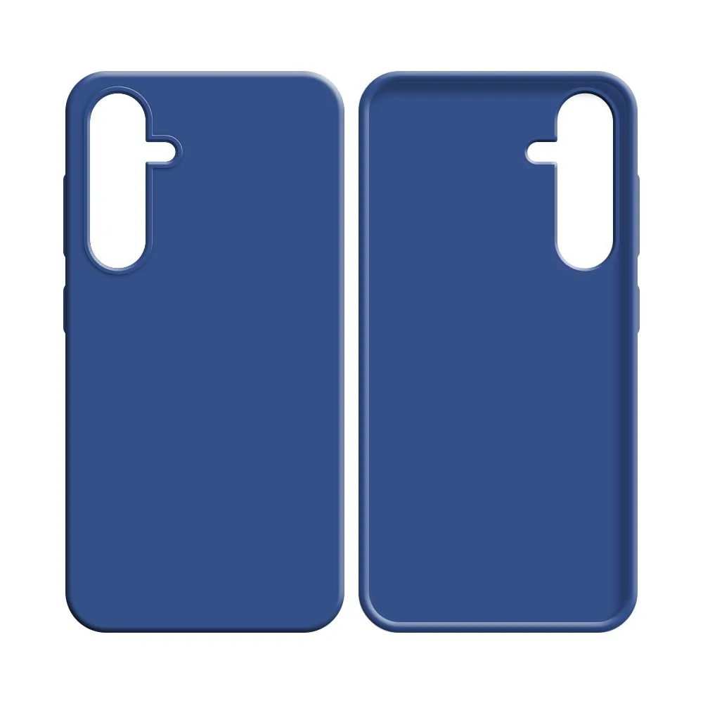 Coque Silicone Compatible pour Samsung Galaxy S25 S931 Bleu Marine — vue 2
