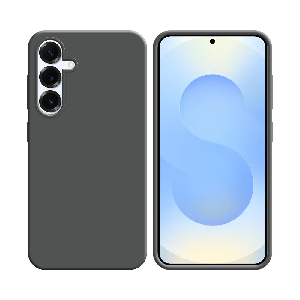 Coque Silicone Compatible pour Samsung Galaxy S25 S931 Gris