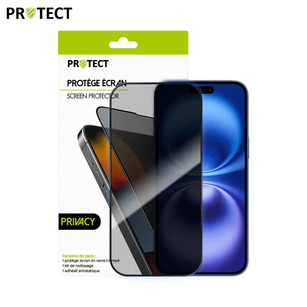 Verre Trempé PRIVACY PROTECT pour Apple iPhone 16 Transparent — vue 2
