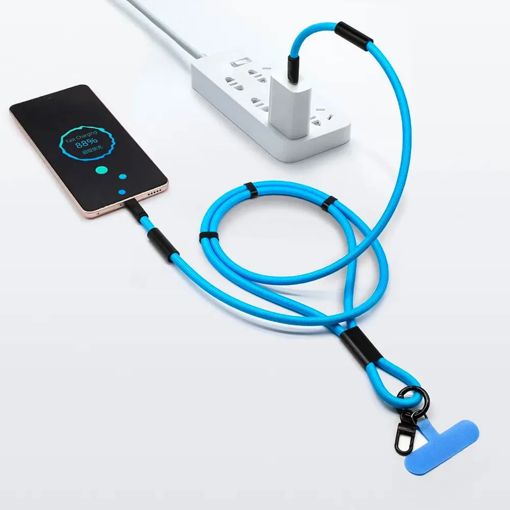 Tour de Cou Smartphone avec Câble Type-C vers Lightning Noir — vue 3