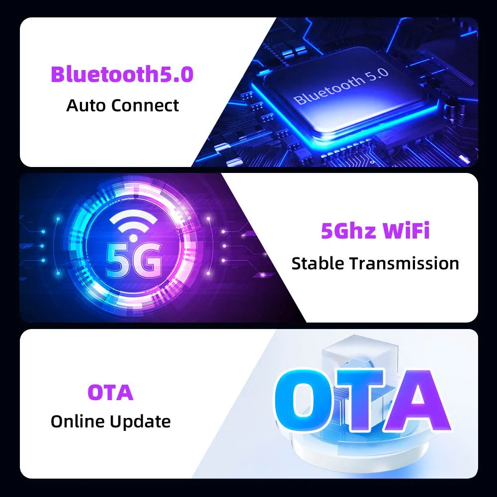 Adaptateur Sans Fil CarPlay & Android Auto — vue 3