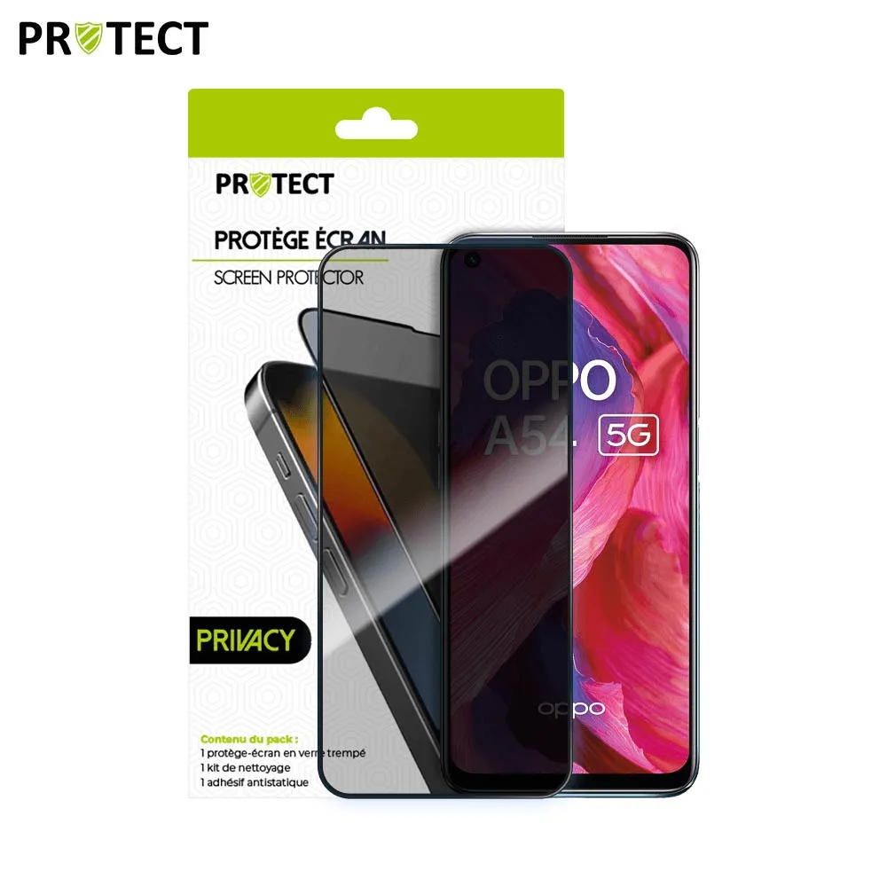 Verre Trempé PRIVACY PROTECT pour OPPO A54 5G Transparent — vue 2