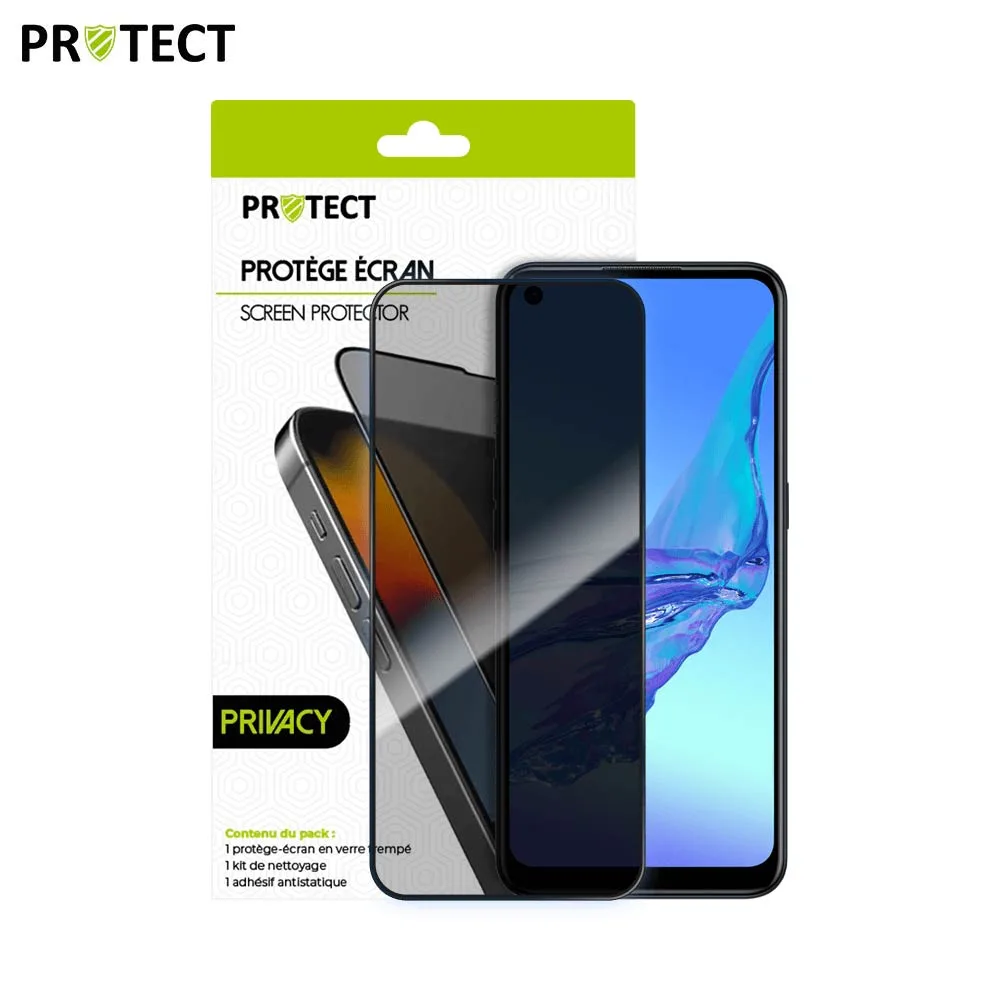 Verre Trempé PRIVACY PROTECT pour OPPO A53s 2020 & A53 4G 2020 Transparent — vue 2
