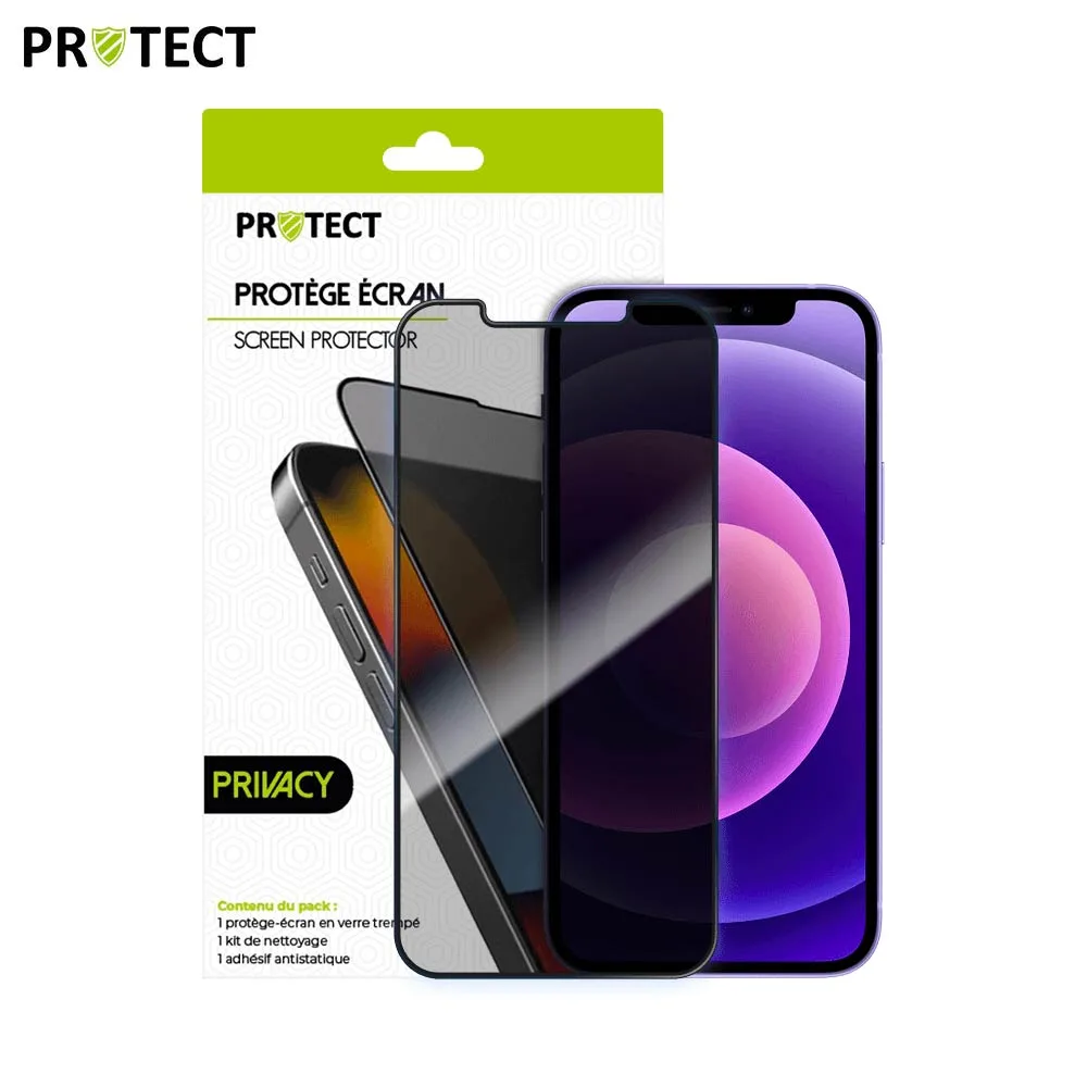 Verre Trempé PRIVACY PROTECT pour Apple iPhone 12 Mini Transparent — vue 2