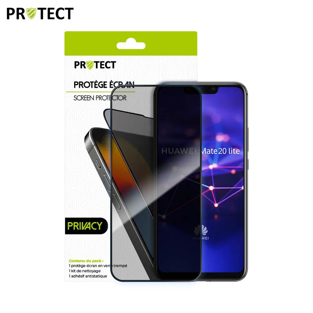Verre Trempé PRIVACY PROTECT pour Huawei Mate 20 Lite Transparent — vue 2