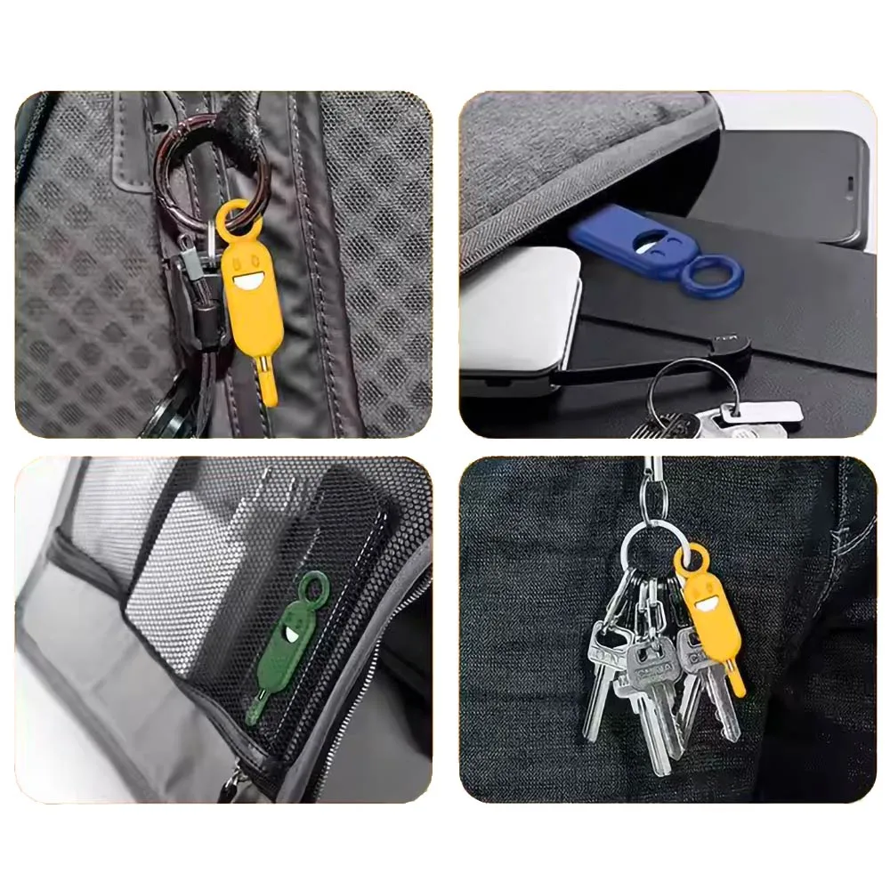 Porte-Clés de Rangement SIM & SD avec Extracteur Bleu Sombre — vue 3