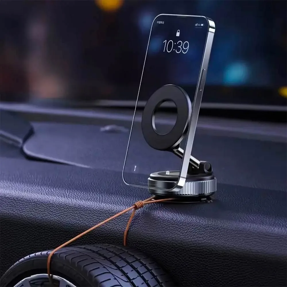 Support pour Smartphone Magnétique avec Fixation Ventouse Blanc — vue 3