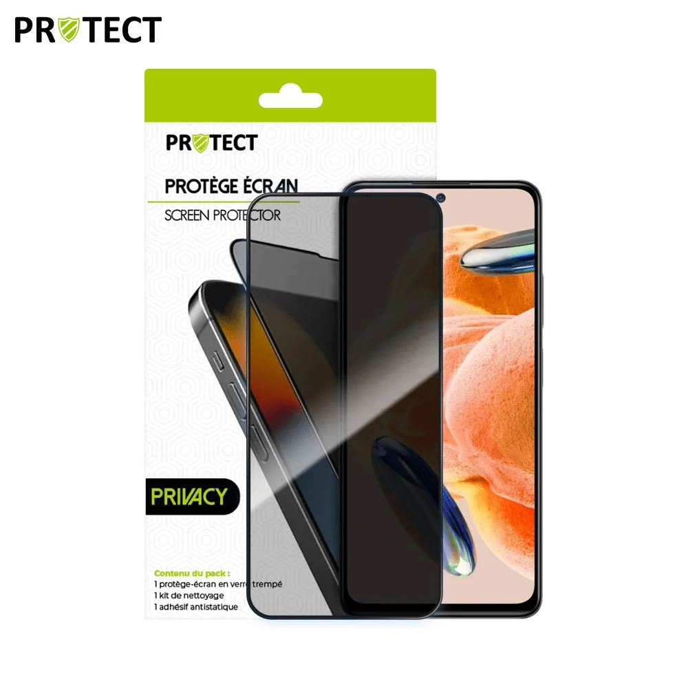 Verre Trempé PRIVACY PROTECT pour Xiaomi Redmi Note 12 Pro 5G & 12 Pro 4G Transparent — vue 2