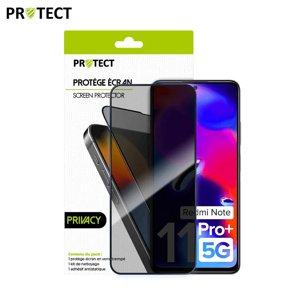 Verre Trempé PRIVACY PROTECT pour Xiaomi Redmi Note 11 Pro+ 5G Transparent — vue 2