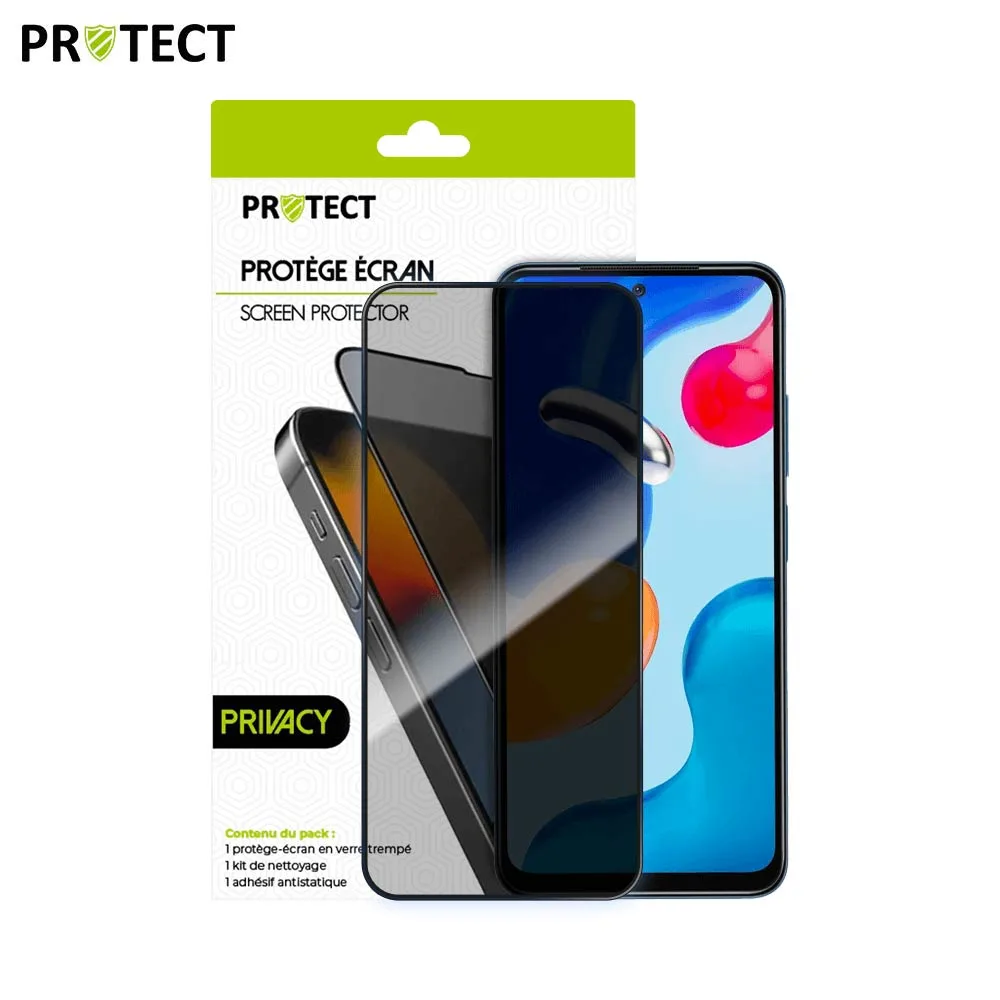 Verre Trempé PRIVACY PROTECT pour Xiaomi Redmi Note 11 4G Transparent — vue 2