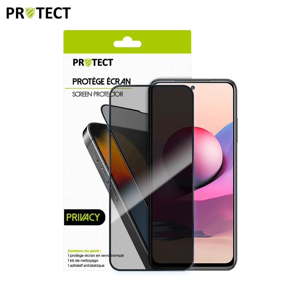 Verre Trempé PRIVACY PROTECT pour Xiaomi Redmi Note 10S Transparent — vue 2